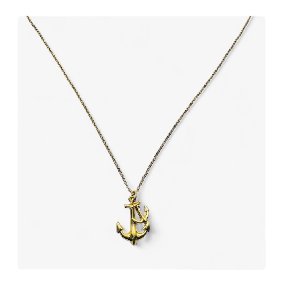 β
NWOT J.crew Big & Small Anchor Necklace - Color Gold β
- Picture 8 of 10